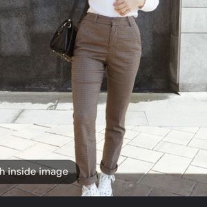 Medium Zara brown houndstooth pants 🤎